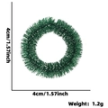 Mini couronne de Noël 4cm avec aiguilles de pin enneigées et variante verte - S / Style à Pointes Enneigées / Vert
