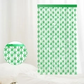 Groen sneeuwvlok foliegordijn voor kerstfeest achtergrond en decoratie - Groene Sneeuwvlok Stijl