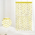 Golden snowflake foil fringe curtain party backdrop with detailed cutout sequins - Gold Snowflake Style