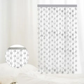 White snowflake foil fringe curtain for Christmas party backdrop and wall decoration - Silver Snowflake Style