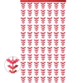 Tenda a frange in lamina rossa a forma di pipistrello per decorazioni di Halloween - Rosso / 100x200cm