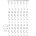 Silver metallic bat fringe curtain for Halloween party backdrop and spooky doorway decor - Silver / 100x200cm