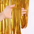 Tenda metallica dorata opaca 2m per decorazione di sfondo per feste e compleanni - 1m*2m Oro Opaco