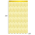 Rideau à franges doré avec visages souriants pour décor de fête 1m x 2m - Style Sourire Plat Or / 1m*2m