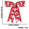 Rode kerststrik met kerstmanpatroon, afmeting 10,3x9,9 cm voor DIY-kerstdecoraties - 10cm*11cm / Kerstman & Sneeuwpop Rood