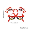 Novelty double Santa Claus party glasses for Christmas with size and weight dimensions - Sunglasses Santa Claus