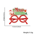 Red Santa Claus Merry Christmas party glasses frame for holiday celebration decor - Merry Christmas Letter A