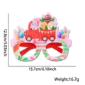 Easter party glasses with pink frames featuring a truck carrying eggs and bunny pattern - Easter Egg Car Style