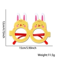 Easter party glasses featuring yellow chick and white rabbit ear designs for festive costumes - Rabbit Ears Chick Style