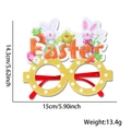 Easter bunny and chick glasses made of yellow felt for party costume and photo booth - Easter Apron Rabbit Style