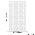 Weißer Schmetterling Vorhang 1x2m für Party Deko und festlichen Hintergrund - Weiß
