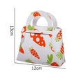 Easter carrot felt gift bag for candy, 13x12cm size with handles for kids parties - Easter Handbag 01 (Carrot Pattern)