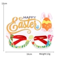 Happy Easter glasses frame featuring cartoon rabbits and eggs with 16cm width size detail - Happy Easter Egg Rabbit