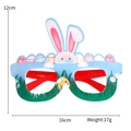 Easter bunny glasses frame with felt egg and flower decor, sized 16x12cm for party prop - Egg Mask Bunny Style