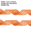 Nahaufnahme der orangefarbenen Netzbandrolle mit Maßen 5 cm Breite und 5 m Länge - 5m (5cm Breite) / Orange