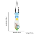 Easter cartoon bunny necktie for kids with adjustable strap and size dimensions - Tie with Sun Rabbit and Egg