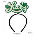 Serre-tête trèfle vert Lucky pour fête de la Saint-Patrick, décoration 24cm - Style Trèfle Lucky