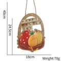 Easter basket wooden plaque with Happy Easter Day lettering and colorful eggs - Egg Nest Style