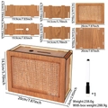 DIY wooden money box with counter, assembly parts and marker for goal tracking - Light Color 2000 Dollars