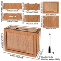 Wooden 3000 Dollar Money Box with counter for DIY assembly includes a black marker pen - Light Color 3000 Dollars