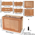 Wooden money box with $5000 counter goal including assembly panels and marker - Light Color 5000 Dollars