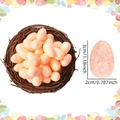 Pink purple glitter Easter foam eggs in a bird nest, size 3cm by 2cm party decor - Large / Easter Orange Glitter Eggs