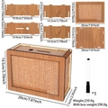 DIY dark wood money box with 2,000 Euro goal counter and assembly dimensions - Light Color 2000 Euros