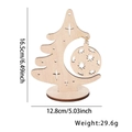 Addobbo natalizio in legno con luna e stella, dimensioni del prodotto altezza 16,5 cm - Ornamento Pendente Palla di Natale B