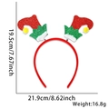 Dimensioni del cerchietto con cappello da elfo: altezza 19,5 cm e larghezza 21,9 cm - Stivale di Natale