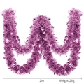 Ghirlanda rosa-viola brillante da 2m con lustrini a farfalla per decorazioni festa - 2m / Trifoglio Rosa
