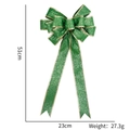 Fiocco glitter verde con bordo dorato per decorazioni festa di San Patrizio - Fiocco Irlandese / 53*26CM