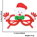 Specifiche delle dimensioni per occhiali da pupazzo di neve con paillettes rosse - Occhiali di Natale / Stile Pupazzo di Neve con Guanti