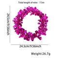 Ghirlanda di cuori metallici magenta 7,5m per decorazioni di San Valentino e nozze - Stile Calice da Vino Magenta