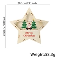 Leuchtender Holzstern Weihnachtsdeko mit Weihnachtsmann und warmen LED-Lichtern - Stern Leuchtendes Ornament / Weihnachtsmann Baum Stil