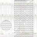 Rideau de pluie argenté en forme de diamant pour décorations de fête et arrière-plans - 1*2 Mètres / Argent