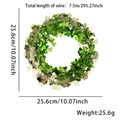 Ghirlanda di trifoglio per San Patrizio verde e oro da 7,5m con diametro 25,6cm - Stile Trifoglio (7.5m)
