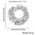 Ghirlanda di stelle argento laser da 7,5m con glitter per decorazioni per feste - Stile Stella Argento Laser