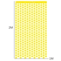 Tenda a frange gialla con motivo smiley per decorazione festa, misura 2m x 1m - Stile Smiley Macaron / Giallo
