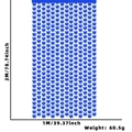 2x1m blauer Schmetterling Folienvorhang für Party Hintergrund Deko mit Größenangaben - Blauer Schmetterling Folienvorhang / 1*2M