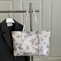 Borsa tote chic rosa con motivo a farfalla e spalline lunghe per le donne - Viola