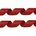 Sparkling red glitter ribbon for Christmas tree decor and gift wrapping 2M - 2 Meters / Red with Red Edge