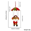 Babbo Natale paracadutista, decorazione natalizia in peluche da 37cm con misure dettagliate - Babbo Natale Paracadute