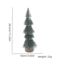 Mini Weihnachtsbaum mit Schneeeffekt auf Holzsockel, 28,5 cm Tischdekoration für Weihnachten - 28cm