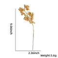 Dekorativer goldener Weihnachtszweig mit Beeren 23cm für DIY Kranz und Festdeko - Goldene Beeren
