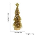 Golden mini pine Christmas tree with snowy tips and wood base, 30cm height variant - 30CM Gold Snow Dipped