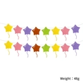 Guirlande d'étoiles colorées en feutre pour décorations de fêtes d'anniversaire - Style Étoile