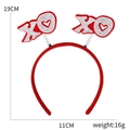 Rode XOXO Valentijnsdag haarklem met glitterletters, 19 cm hoogte en 11 cm breedte - XOXO Stijl