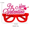 Red heart Valentine party glasses with Be Mine Valentine text and cupid design - Be Mine Style
