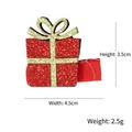 Glitzernde rote Geschenkbox-Haarklammer für Kinder mit Größen- und Gewichtsangaben - Weihnachtsgeschenkbox (SDFQ)