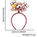 Cerchietto calcio con bandiera Inghilterra, corona e trofeo, accessorio festa 24x16cm - Taglia unica / Trofeo di Calcio Inghilterra